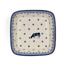 Bunzlau Oven Dish Square 1550 ml - Cow