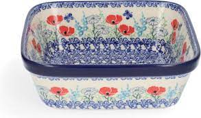 Oven Dish Square 1550 ml - Poppy Garden