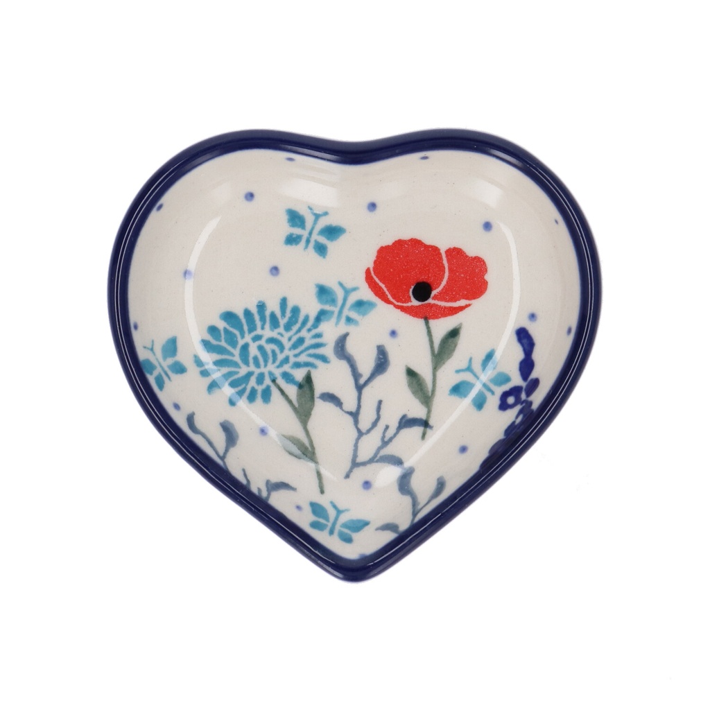 Teabag Dish Heart - Flower Field