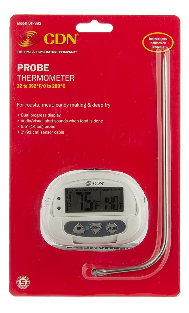 Kernthermometer digitaal met voelerdraad