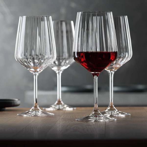 Lifestyle Rodewijnglas 630 ml, set 4 stuks