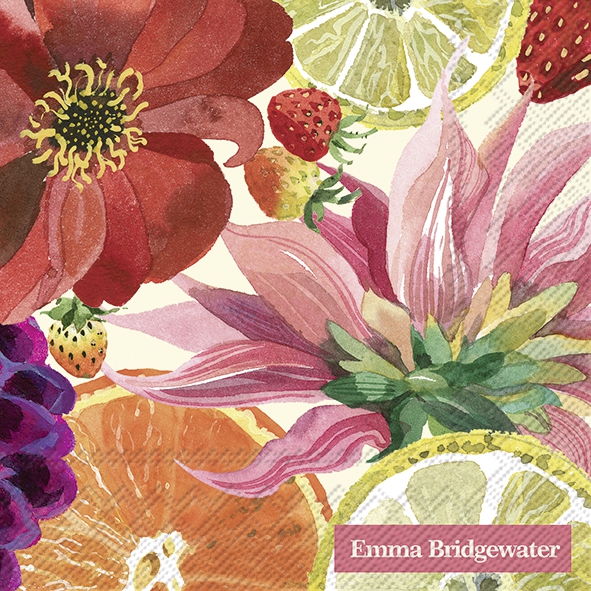 SERVET EMMA BRIDGEWATER BLOEM/FRUIT KLEIN