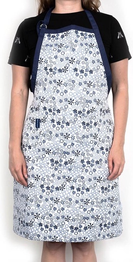 Bunzlau Apron Indigo Lace