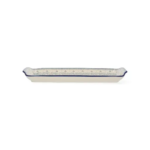 Bunzlau Cake Dish Oblong - Ocean Breeze