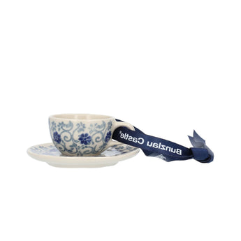 Bunzlau Hanger Cup and Saucer - Flower Fountain