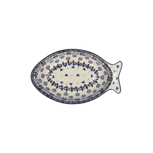 Bunzlau Plate Fish Shaped Small - Belle Fleur