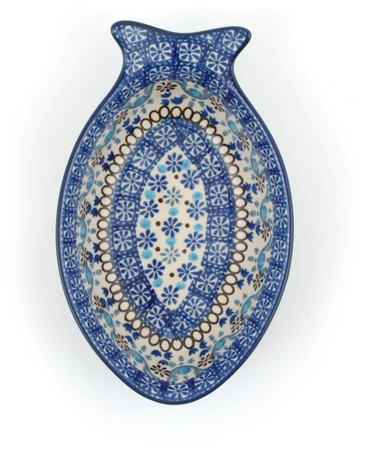 Bunzlau Plate Fish Shaped Small - Seville