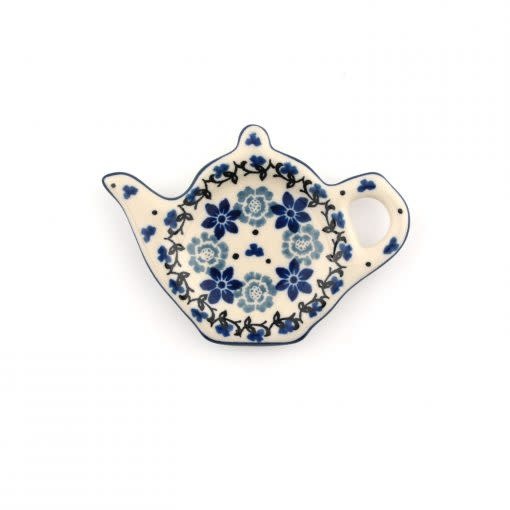 Bunzlau Teabag Dish Teapot - Belle Fleur