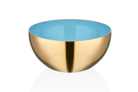 NOTENBAKJE GOUD/BLAUW GROOT