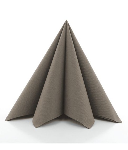 SERVET UNI BEIGE GREY 40 X 40 CM, 12 STUKS