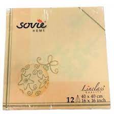 SERVET GEEL, KERSTBAL 40 X 40 CM, 12 STUKS