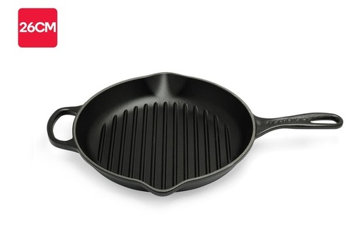 LE CREUSET GRIL PAN 28CM MAT ZWART