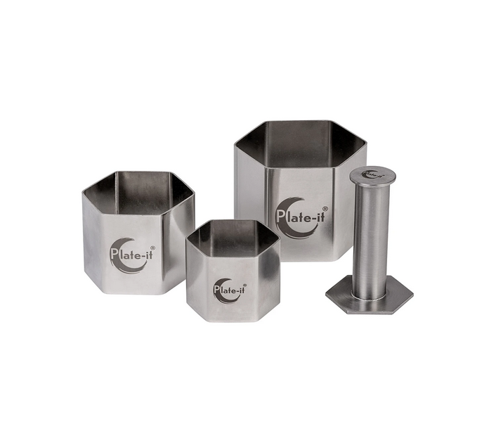Plate-it Garneer Hexagon 4-Delige Set