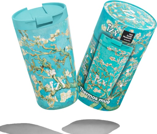 IZY THERMO KOFFIEBEKER ALMOND FLOWERS VAN GOGH