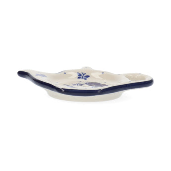 BUNZLAU TEA BAG DISH TEAPOT FLOWER FESTIVAL