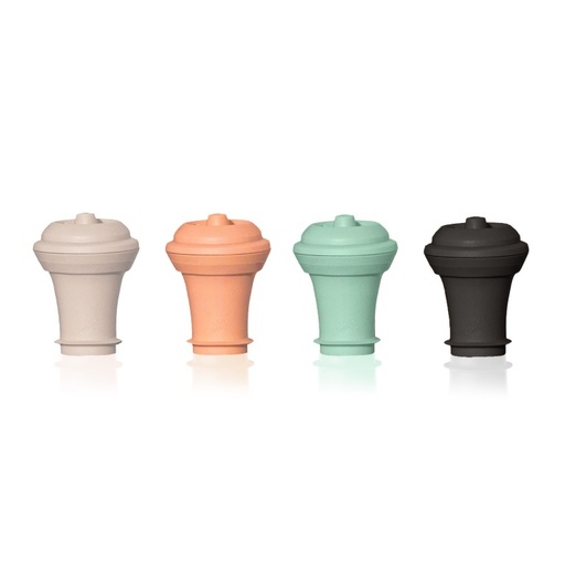 Vacu Vin Vacuum Wine Stoppers Colored Loop (4 pcs), Box