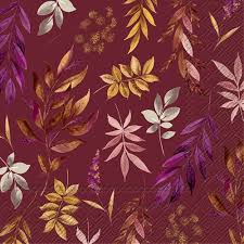 IHR DARLA LEAVES SERVETTEN 25X25CM