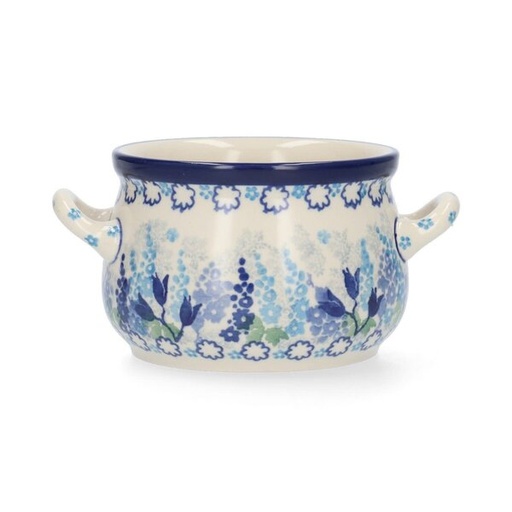 BUNZLAU SOUPBOWL 360ML BLUE GARDEN