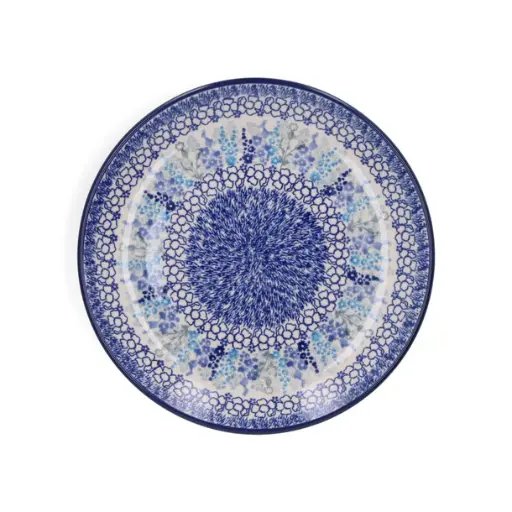 BUNZLAU PLATE 23.5CM DELPHINIUM