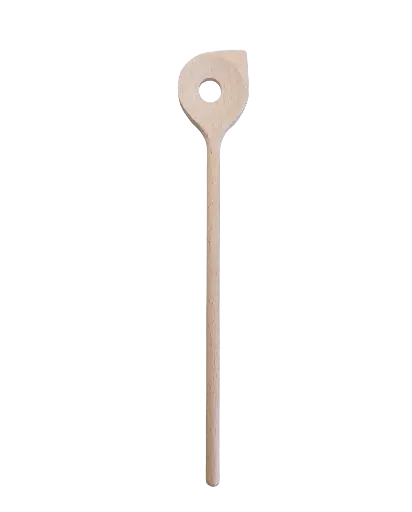 HOUTEN KEUKEN LEPEL ROND MET GAT