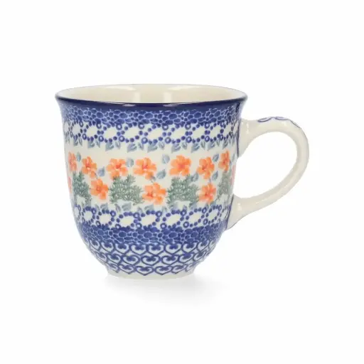 BUNZLAU MUG TULIP 330ML ORANGE BLOSSOM