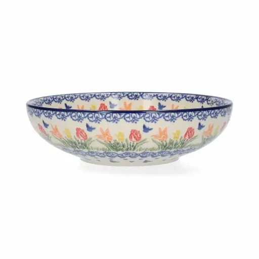 BUNZLAU SERVING BOWL TULIP HEARTS
