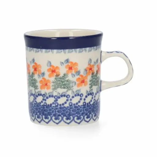 BUNZLAU MUG STRAIGHT 160ML ORANGE BLOSSOM