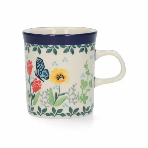 BUNZLAU MUG STRAIGHT 160ML BUTTERFLY BLOSSOM