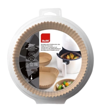 IBILI PAPIEREN AIRFRYER INZET 16CM 50STUKS 