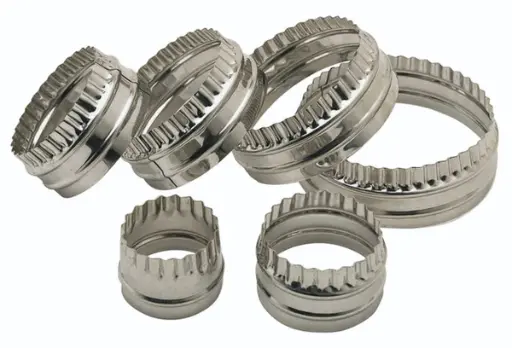 Kitchencraft RVS tweezijdige ronde uitstekers 