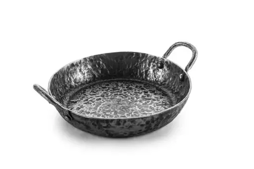 Forged Essentials Koekenpan - 2 handvatten - 20 cm - Carbon Staal 