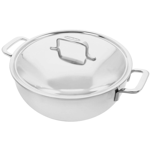 Intense 5 Conische sudderpot 28 cm met dubbelwandig deksel