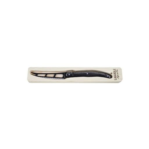 LAGUIOLE 1 Kaasmes in houten tray Black Stonewash