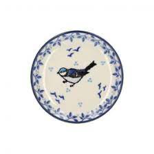 Bunzlau Teabag Dish Round - Lovely Bird