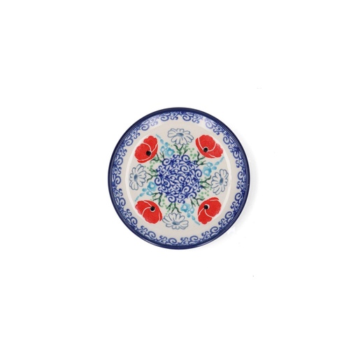 Teabag Dish Round - Poppy Garden